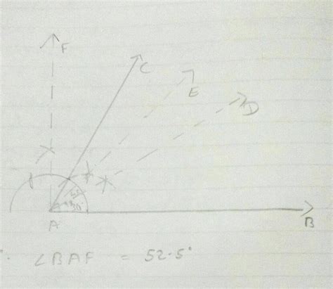 8 Construct an angle of ( 52 frac { 1 } { 2 } ) using ruler and compasses An angle of ( 37.5 ...