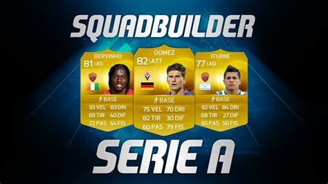 FIFA 15 Ultimate Team SQUAD BUILDER SERIE A 50k YouTube