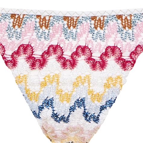 Missoni Triangle bikini in lamé viscose lace Luisa World