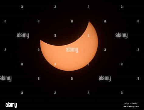 The End Of The April 9 2024 Total Solar Eclipse As Seen From Hugo Lake State Park Near Hugo