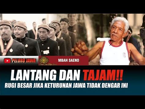 SUDAH SAATNYA SELURUH KETURUNAN JAWA TAHU INI AGAR TAK MUDAH DI BODOHI