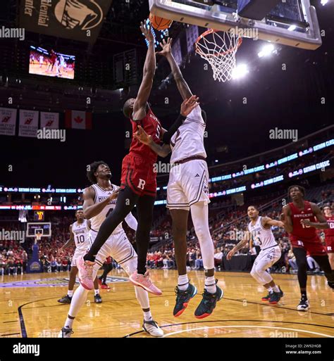 Rutgers Scarlet Knights Forward Aundre Hyatt 5 Shoots Against