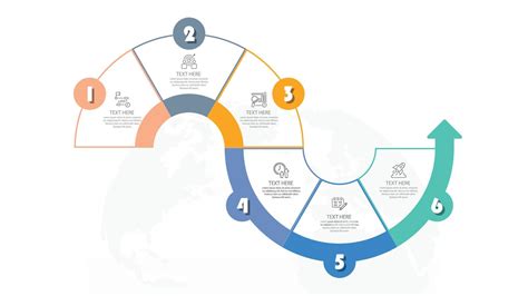 Grundl Ggande Cirkelinfografisk Mall Med Steg Process Eller