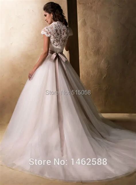 Pleated Sweetheart Bow Sashes White Tulle Wedding Princess Dress With