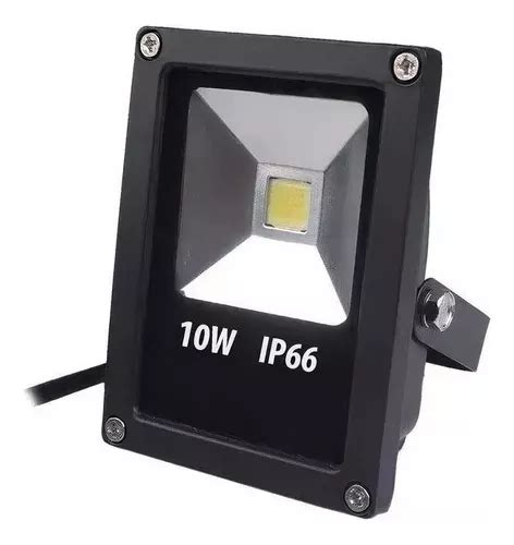 Reflector Led Gen Rica Holofote W Con Luz Blanco Fr O Y Carcasa Negro