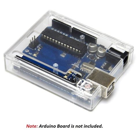 Arduino Uno R Case Transparent Acrylic Case Shell Enclosure Gloss Box