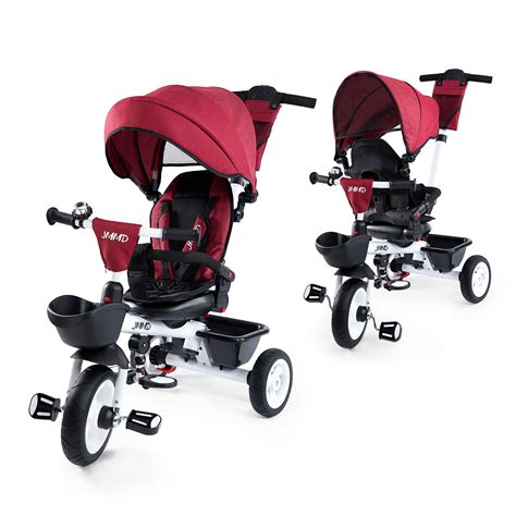 Snapklik.com : JMMD Baby Trike, 6-in-1 Kids Tricycle