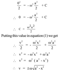 Simple harmonic motion equation - mzaerhy