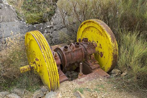 Old Jaw Crusher In An Abandoned Mine Stock Image Image Of Industrial