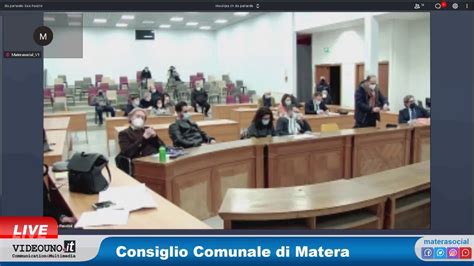 Consiglio Comunale Di Matera 19 Gennaio 2021 YouTube