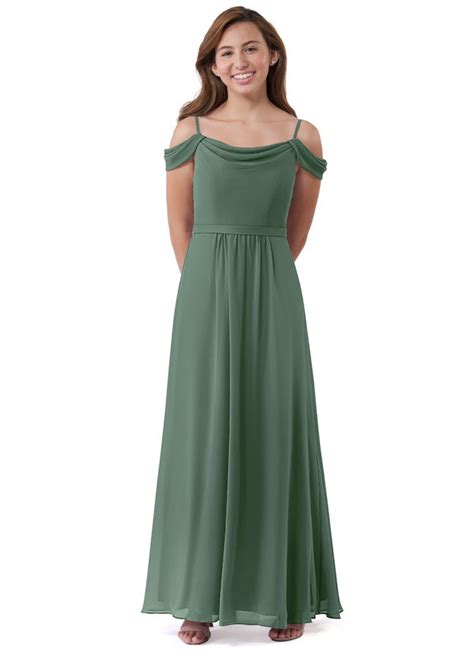 Eucalyptus Azazie Alivia JBD Junior Bridesmaid Dresses Azazie