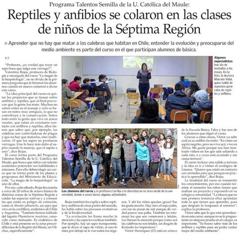 Diario El Mercurio Reconoce Trabajo Del Programa De Talentos Semilla