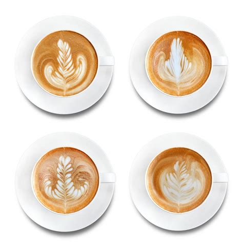 Latte art coffee isolated on white background 10452079 Stock Photo at ...