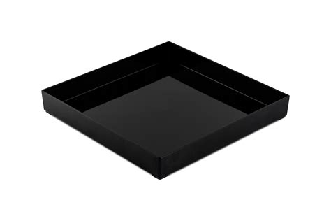 Vassoio Quadrato Plexi Nero Royal Noleggio