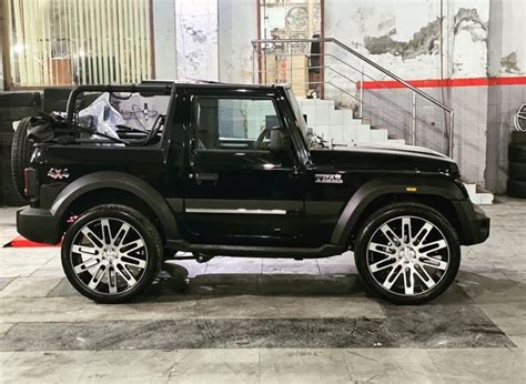 2020 Mahindra Thar Customised With Enormous 24 Inch Alloy Wheels