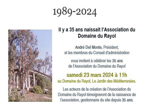 LE RAYOL LE CANADEL LAssociation du Domaine du Rayol célèbre ses