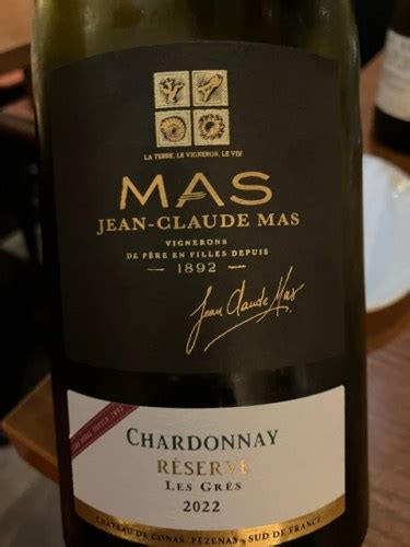 Jean Claude Mas Les Gres Chardonnay R Serve Vivino Us