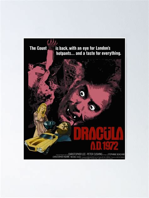 "Dracula AD 1972 - Poster Artwork" Poster for Sale by justineanne | Redbubble