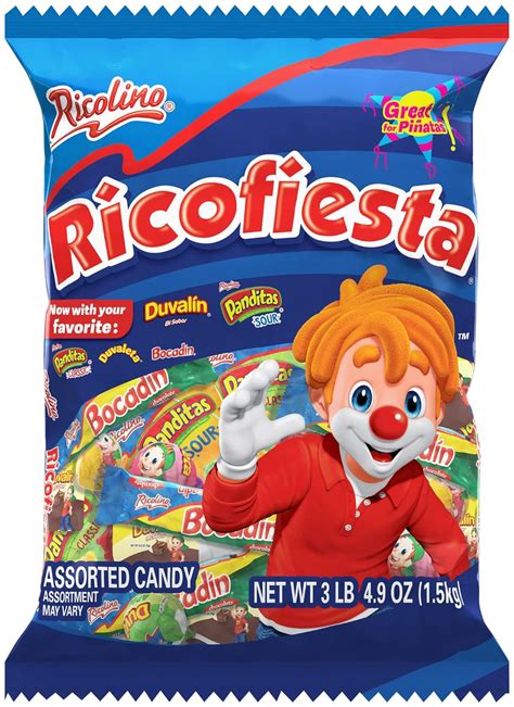 Amazon.com: Ricolino Ricofiesta Assorted Candy Bag, Variety Pack, Perfect for Pinatas or Parties ...