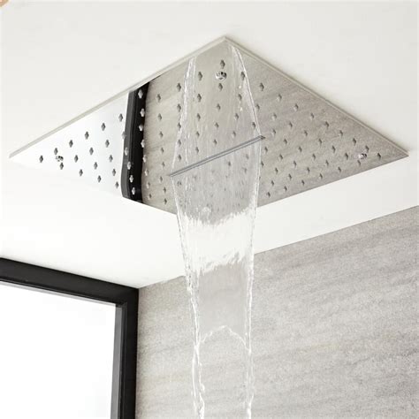 Milano Arvo Modern Mm Square Ceiling Mounted Recessed Shower Head