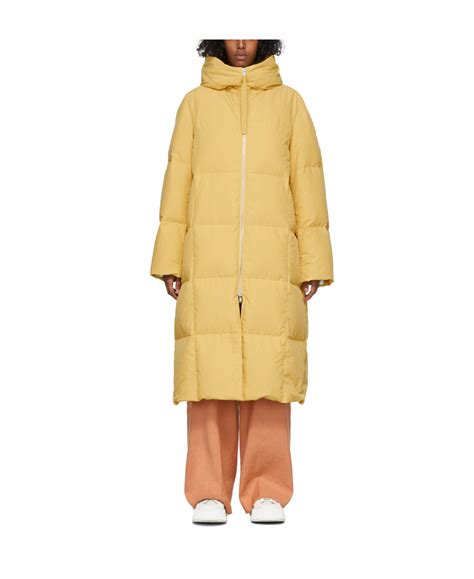 Jil Sander Long Medium Length Down Jacket In Nude ModeSens