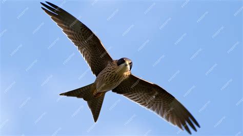 Premium AI Image | A peregrine falcon is flying in the sky.