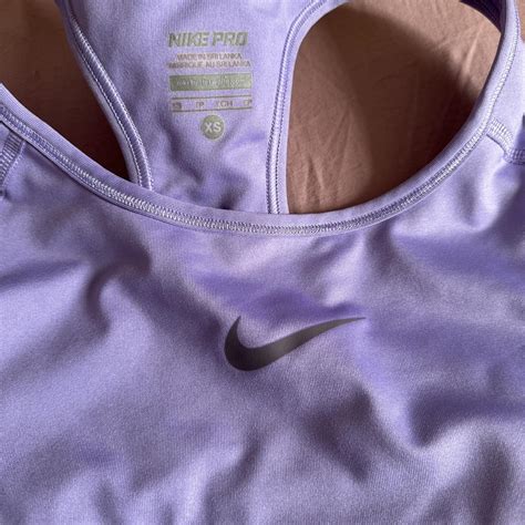 Lilac Pink Nike Pro Sport Bra Well Cared For Depop