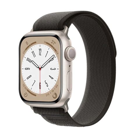 Tactik Nylon Klockarmband Apple Watch 9 41mm Blackroom Grey