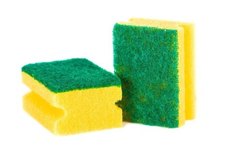 Premium Photo | Sponge for washing isolated on white