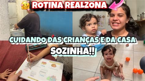 Mam E De Dois Cuidado Das Crian As E E Limpando A Casa Rotina