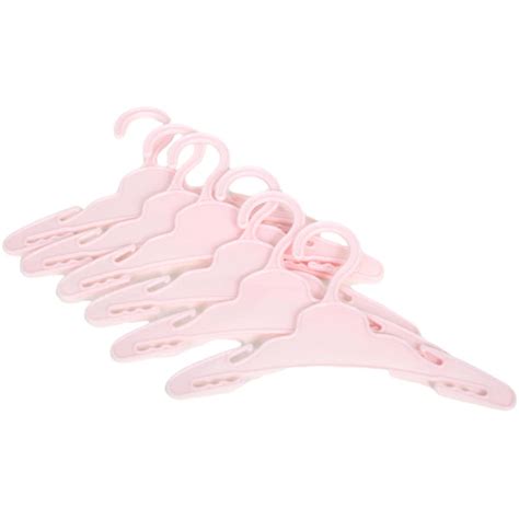 Pink Doll Clothes Hangers 6 pack 18" Doll Clothes for American...