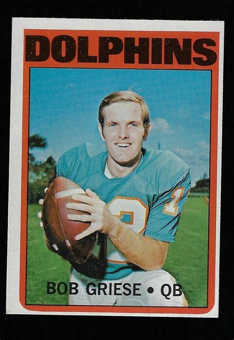 1972 Topps Set Break 132 Bob Griese EBay