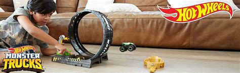 Hot Wheels Sfida Nel Loop Playset Pista Con Monster Truck E Macchinina