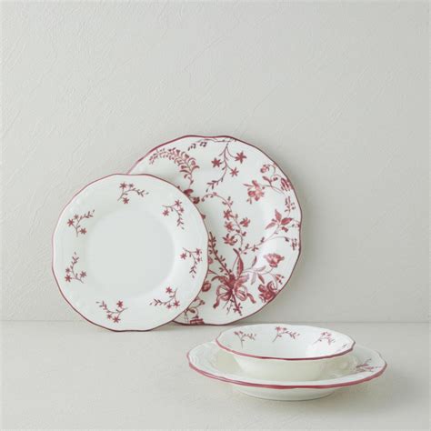 premium burgundy porcelain dinnerware set  piece  person tryaladdin
