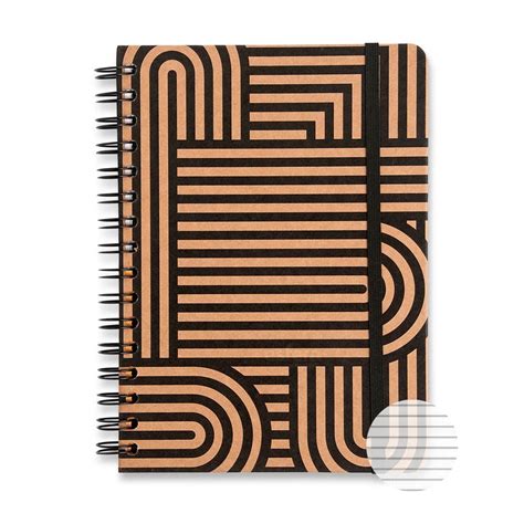 Caderno Espiral Kraft Pautado A Curvas Cicero Esfera Papelaria I