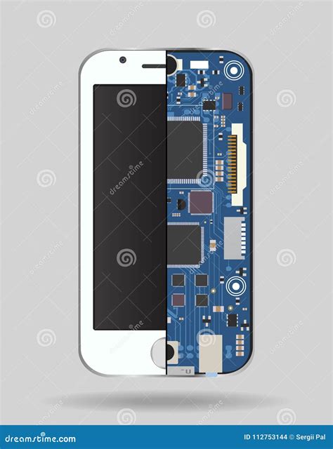 CPU Microprocessor And Chips Icons Set. Vector | CartoonDealer.com