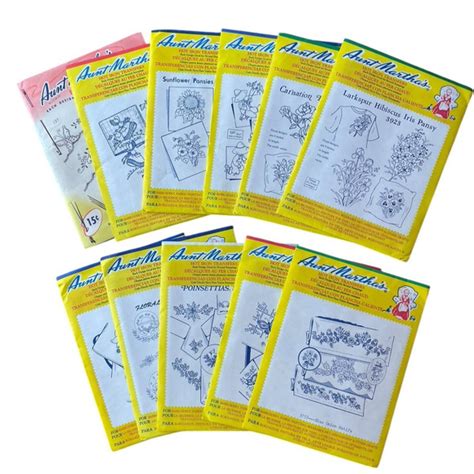 Aunt Martha S Art Vintage Aunt Marthas Hot Iron Transfers S S