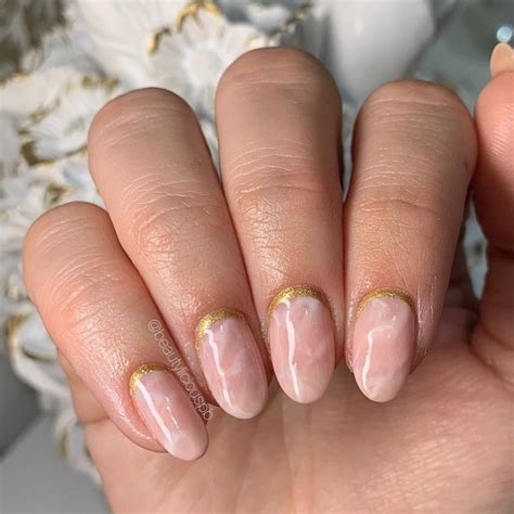 20 Reverse French Manicure Ideas That Are So Cute Reversed Glitter Tips