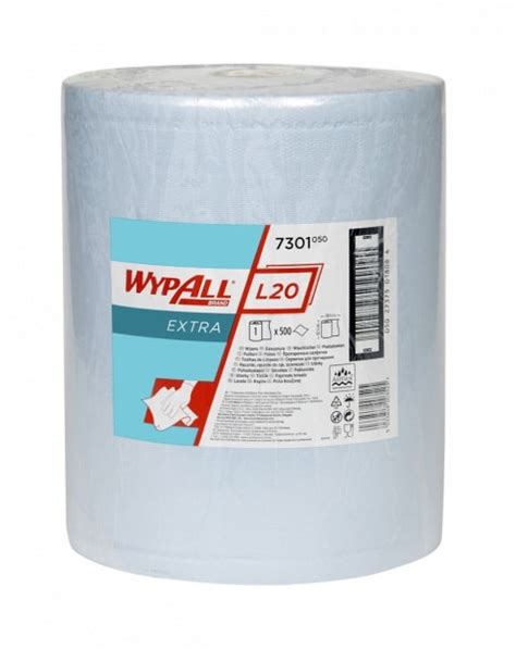 7301 - Двухслойные бумажные протирочные салфетки WYPALL® L20 EXTRA в ...