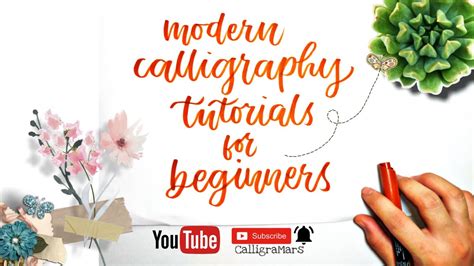 Modern Calligraphy Tutorials For Beginners W Easy And Step By Step