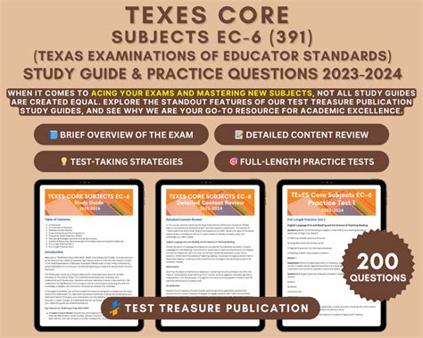 Texes Core Subjects Ec Study Guide Texas Educator