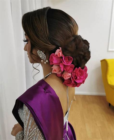 12 Hair Bun For Saree Hairdos Bun Hairstyles Headband Hairstyles