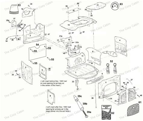 Vermont Castings Wood Stove Parts Diagram