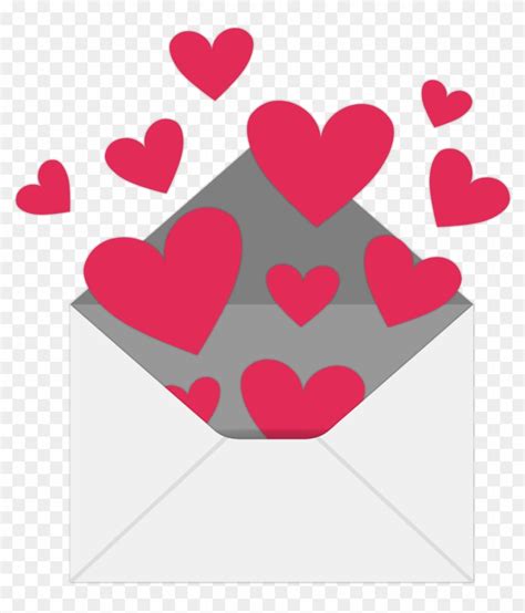 Envelope Valentines Day Heart Love Letter Envelope Free Transparent