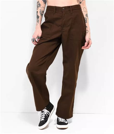 Vans X Karina Rozunko Brown Skate Pants