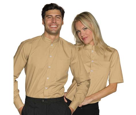 Camisa de trabajo hombre o mujer moderna y elegante Hostelería Isacco