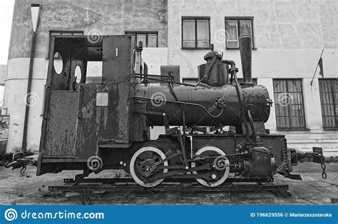 Old steam locomotive. stock photo. Image of russian - 196629556