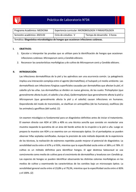 Guía de Práctica 04 Microbiología y Parasitología 2023 2 Práctica de