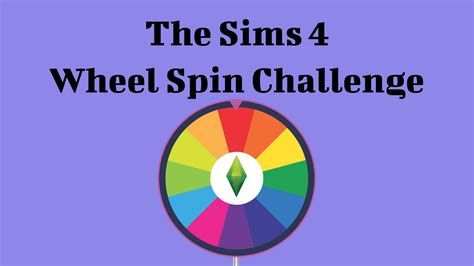 Wheel Spin Challenge Sims 4 Gameplay Youtube