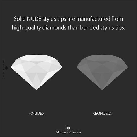 JICO 100 NUDE Diamond Styli M S Ultimate High Fidelity